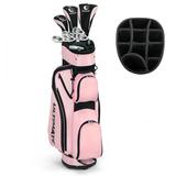 Costway 10 Pieces Womens Complete Golf Club Set with Alloy Driver