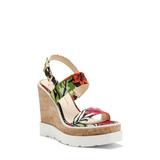 Jessica Simpson Maede Cork Wedge Sandal in Tropical Multi at Nordstrom, Size 8.5