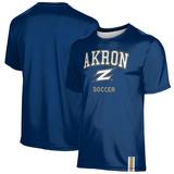 Men's ProSphere Navy Akron Zips Soccer Logo Stripe T-Shirt