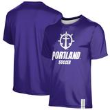 Men's ProSphere Purple Portland Pilots Soccer Logo Stripe T-Shirt