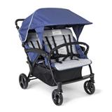 Gaggle Odyssey Quad Stroller w/ Sun Canopy, Rubber, Size 45.5 H x 30.0 W x 44.0 D in | Wayfair 9908703