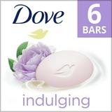 Dove Beauty Bar Gentle Skin Cleanser Indulging Sweet Cream More Moisturizing Than Bar Soap Moisturizing for Gentle Soft Skin Care 3.75 oz 6 Bars