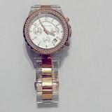 Michael Kors Accessories | Michael Kors Chronograph Quartz Crystal White Dial Ladies Watch Mk5323 | Color: Gold/White | Size: Os