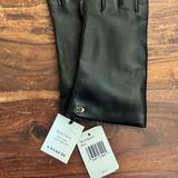Coach Other | New With Tags Coach Brand Leather Tech Gloves. Size 8 | Color: Black | Size: 8