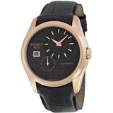 Couturier Automatic Black Dial Black Leather Watch T0354283605100