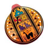 Cuzco Chants,'Handcrafted Ceramic Ocarina Flute with Andean Motifs'