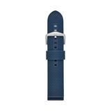 Fossil Men s 22mm Blue Silicone Watch Strap