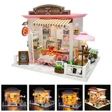 DIY Doll House Miniature Dollhouse With Furnitures Wooden House Miniaturas Toys For Children New Year Christmas Gift C&M