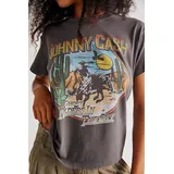 Johnny Cash Riders In The Sky Tee by Daydreamer at Free People, Washed Black, S