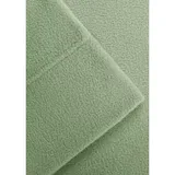 90° By Design Lab Micro Fleece Queen Sheet Set - Fitted 60-In. X 80-In, Sage