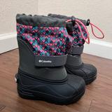 Columbia Shoes | Columbia Youth Powderbug Plus Ii Girls' Waterproof Snow Boots Sz10 | Color: Black/Pink | Size: 10g