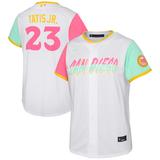 "Youth Nike Fernando Tatis Jr. White San Diego Padres 2022 City Connect Replica Player Jersey"
