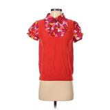 Sonia by Sonia Rykiel Pullover Sweater: Red Solid Tops - Women's Size 3