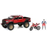 Adventure Force Free Wheeling Metal Vehicle Playset RAM Truck Bike Ages 3 and up