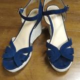 American Eagle Outfitters Shoes | American Eagle Women's Wedges | Color: Blue | Size: 8