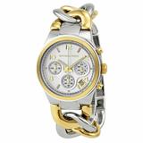 Michael Kors Accessories | Michael Kors Mk3199 Twist Chain Two Tone Watch | Color: Gold/Silver | Size: Os