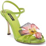 Butterfly Ankle Strap Sandal In Lime At Nordstrom Rack