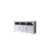 Red Barrel Studio® Storage Cabinet w/ 2 Doors & 2 Drawers Wood in Gray, Size 18.1 H x 57.0 W x 30.0 D in | Wayfair 234067FD8C694153BC90F5BF4D17125B