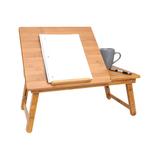 home basics Lap Desk Natural - Beige Drawer Bamboo Laptop Tray