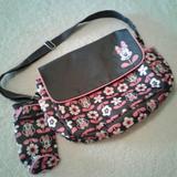 Disney Bags | New Disney Minnie Diaper Bag & Bottle Case (2 Pc.) | Color: Gray/Pink | Size: Os