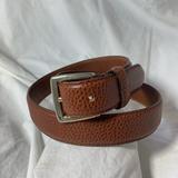 Coach Accessories | Genuine Vintage Coach Cognac Tan Full Grain Leather Belt Size 30 | Color: Silver/Tan | Size: 30