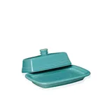 Fiesta® Extra Large Covered Butter Tray, Turquoise, Dish Butter