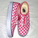 Vans Shoes | Authentic Pink Checker Vans Women | Color: Pink/White | Size: Various