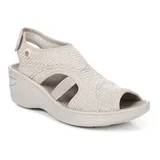 Bzees Dream Women's Washable Wedge Sandals, Size: 8, Beig/Green