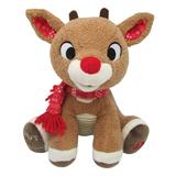 Kids Preferred Stuffed Animals - 8'' Rudolph the Red-Nosed Reindeer Musical Plush Toy