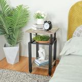 17 Stories Raymont End Table Wood in Black/Brown, Size 24.8 H x 15.7 W x 15.7 D in | Wayfair 9A16DDA67D414D6C884354527D4F7DD9
