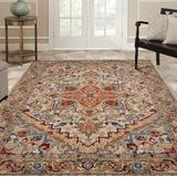 Luxe Weavers Howell Collection 2522 Ivory 8x10 Traditional Oriental Area Rug - Luxe Weavers 2522 Ivory 8x10