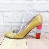 Kate Spade Shoes | Kate Spade New Work Yellow Patent Leather Heels Pumps Size 9.5 B | Color: Yellow | Size: 9.5