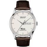 Tissot Heritage Visodate Powermatic 80 T1184301627100 Automatic Watch in Silver Silver One Size
