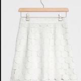 Anthropologie Skirts | Daniel Rainn For Anthropologie Circle Lace Skirt White M Nwt | Color: White | Size: M