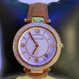 Michael Kors Accessories | Michael Kors Mini Parker Ladies Watch | Color: Gold/White | Size: Os