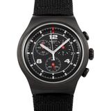 Thenero Chronograph 47 Mm Black Stainless Steel Watch Yob404