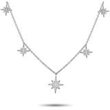 Lb Exclusive 18k Gold 0.50 Ct Diamond Star Necklace