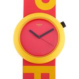 45 Mm Poptastic Red And Yellow Watch Pnj100