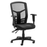 Lorell� Ergonomic Mesh High-Back Multifunction Chair, Black