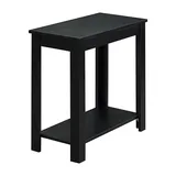 Baja Living Room Collection Storage Chairside Table, One Size , Black