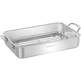 Cuisinart 14'' Lasagna Pan with Stainless Roasting Rack - Lasagna Pan, Roasting Rack - Stainless Handle - Dishwasher Safe - Oven Safe