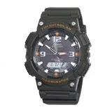 Casio Mens Chronograph Green Strap Watch Aqs810w-3avcf, One Size