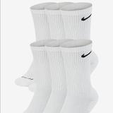 Nike Underwear & Socks | Men's Nike 6-Pack Everyday Plus Cushion Crew Training Socks | Color: White | Size: L