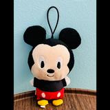 Disney Toys | Hallmark Disney Mickey Mouse Plush Fabric Christmas Ornament | Color: Black/Red | Size: 4