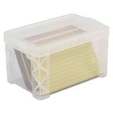 Advantus Super Stacker Storage Boxes, Holds 400 3 X 5 Cards, 6.25 X 3.88 X 3.5, Plastic, Clear ( AVT40307 )