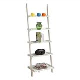 Convenience Concepts French Country Bookshelf Ladder in White Wood