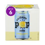 Culture Pop Soft Drinks - Ginger Melon Probiotic Soda - 6 Packs of 4