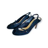 Kate Spade Shoes | Kate Spade Suede Slingback Heels | Color: Black | Size: 7