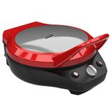 Brentwood Non Stick Pizza Maker & Grill Die Cast Aluminum in Gray, Size 16.0 H x 16.0 D in | Wayfair 950117020M