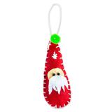 Christmas Drop,'Mexican Santa Claus Ornament Handcrafted from Felt'